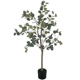 thumbnail of HOMCOM eucalipto artificial 120 cm planta artificial decorativa grande árbol artificial de interior con 230 hojas decoración para hogar verde