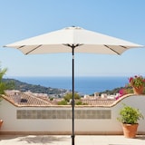 thumbnail of Parasol Cuadrado 250x250 cm Aluminio Antracita Tela Natural 180g