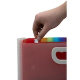 thumbnail of Exacompta - Réf. 55198E - Carton de 4  trieurs valisette extensible avec poignées - 24 compartiments  - couleur cristal