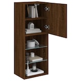 thumbnail of vidaXL TV-Schrank mit LED-Leuchten Braun Eichen-Optik 40,5x30x102 cm