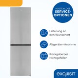thumbnail of Exquisit Kühl-Gefrierkombination, Kühlschrank mit Gefrierfach, 247 Liter, No-Frost, 4-Sterne-Gefrierfach, KGC5250-85-NF-040D inoxlook