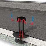 thumbnail of Entspannungslüfter Dachraumbelüfter DN 100 PVC-Anschluss verlängerbar