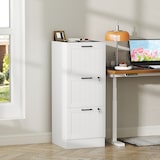 thumbnail of HOMCOM cajonera de oficina mueble archivador con 3 cajones cajonera para escritorio con rieles colgantes ajustables 40x40x101 cm blanco