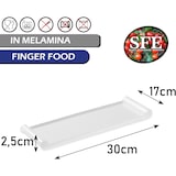 thumbnail of Vassoio Rettangolare in Melamina 36x11.5 cm, Perfetto per Portata Sushi, Contorni e Insalata, Elegante e Resistente, Ideale per Buffet, Catering