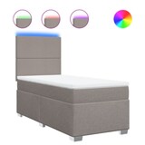 thumbnail of vidaXL Boxspringbett mit Matratze Taupe 80x200 cm Stoff