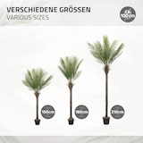 thumbnail of ML-Design – Künstliche Palme – 180 cm | tropische Kunstpflanze im Topf, Kunstbaum wie echt für Wohnzimmer & Büro
