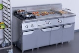 thumbnail of METRO PROFESSIONAL Gasbakplaat GGG2700-V2, roestvrij staal, 80 x 70 x 54.7 cm, piëzo-ontsteking, zilver