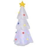 thumbnail of HOMCOM Árbol de Navidad Inflable 122 cm de Altura con Luces LED e Inflador Decoración Navideña para Interiores Exteriores 60x51x122 cm Blanco