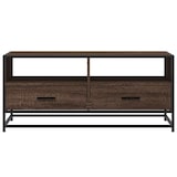 thumbnail of vidaXL Couchtisch Braun Eichen-Optik 100x50x45 cm Holzwerkstoff Metall
