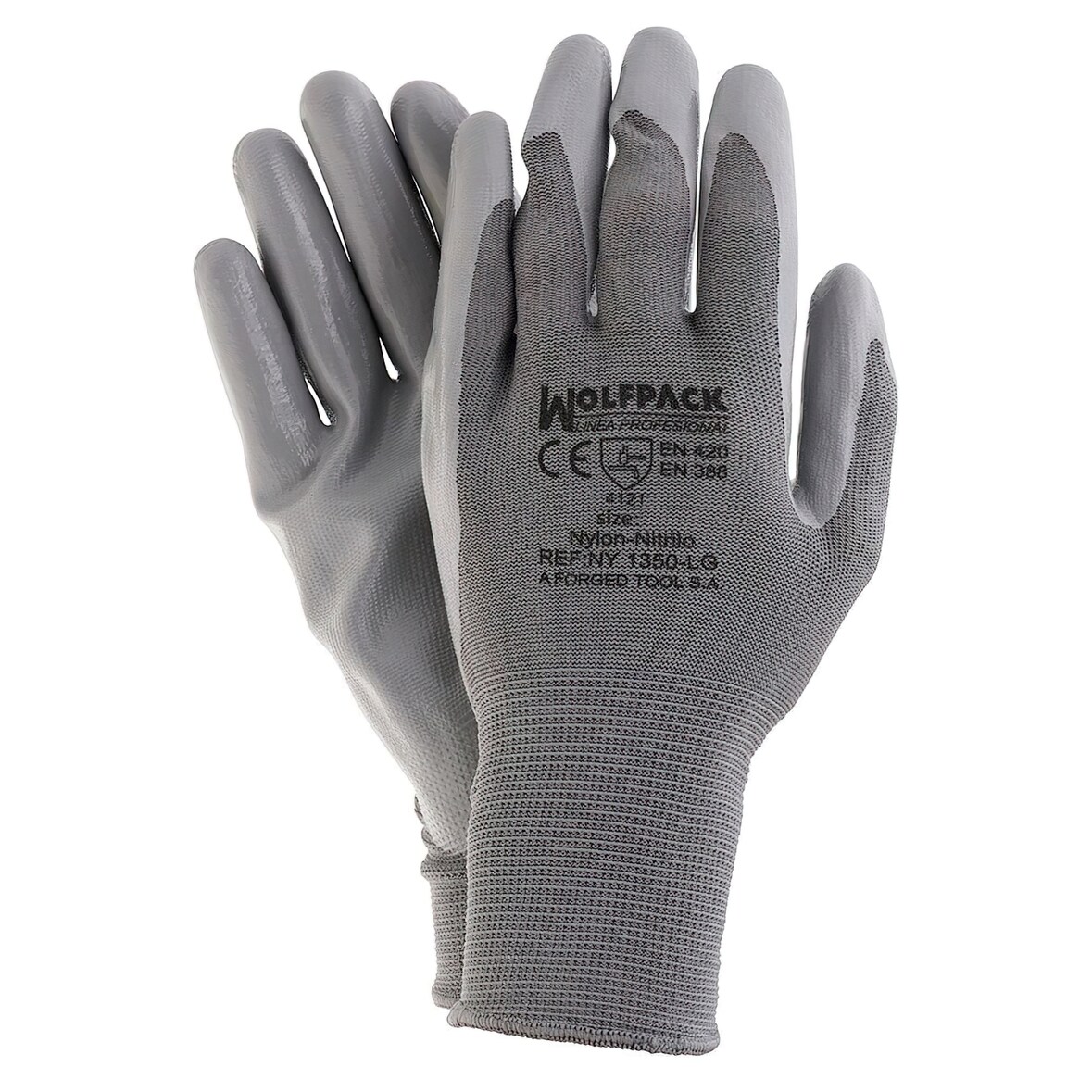 Guantes Nitrilo / Nylon Impregnado 8" (Par)