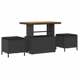thumbnail of vidaXL Garten-Sofa-Set mit Kissen mit Speicher 13 pcs Schwarz