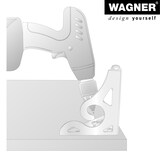 thumbnail of WAGNER Möbelfuß SOFA WING - 11 x 11 x 6 cm, Stahl beschichtet schwarz, 3 Noppen, Anschraubplatte, Palettenmöbel-12044201