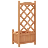 thumbnail of vidaXL Pflanzkübel mit Spalier Braun Massivholz Tanne