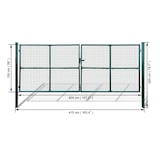 thumbnail of Gartentor Zauntor Gitterzaun Tor 415 x 200 cm / 400 x 150 cm