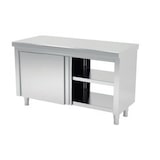 thumbnail of Mueble Neutro Central Pasante Con Estante - Puertas Correderas 1800x700x850 Acabado Satinado - INSEHOST