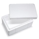 thumbnail of 8x Isolierboxen mit Deckel aus Styropor EPS 596 x 396 x 277 mm 25 Liter