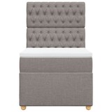 thumbnail of vidaXL Boxspringbett mit Matratze Taupe 90x200 cm Stoff