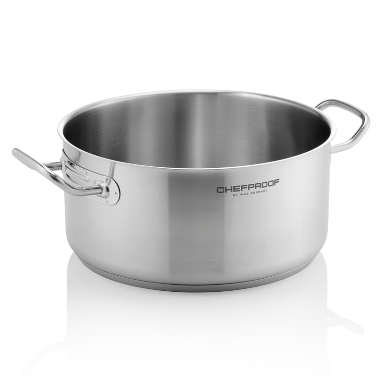 Bratentopf + Deckel Chefproof, Ø 28 cm, 7 ltr., Chromnickelstahl 18/10