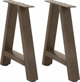 thumbnail of Helloshop26 - Set mit 2 A-förmigen Couchtischbeinen 38 x 42–43 cm optimale Stabilität modernes Design schwarzer Stahl 02_0057111