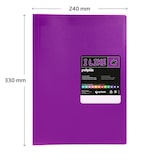 thumbnail of Pasta com 40 capas Poliplás “LIKE” Roxo