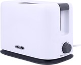 thumbnail of Mesko MS 3213 Tostadora Pan, 2 Rebanadas, Regulador Nivel Tostado, 3 Funciones, Calienta Panecillos, Recogemigas, Blanco, 750W