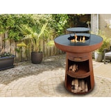 thumbnail of PURLINE Barbecue redondo com prancha em aço redondo e grelhador em aço corten EFP55RCO