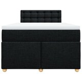 thumbnail of vidaXL Boxspringbett mit Matratze Schwarz 120x200 cm Stoff