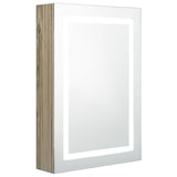 thumbnail of Helloshop26 - Badezimmerschrank mit LED-Spiegel 50x13x70 cm Eiche 02_0006588