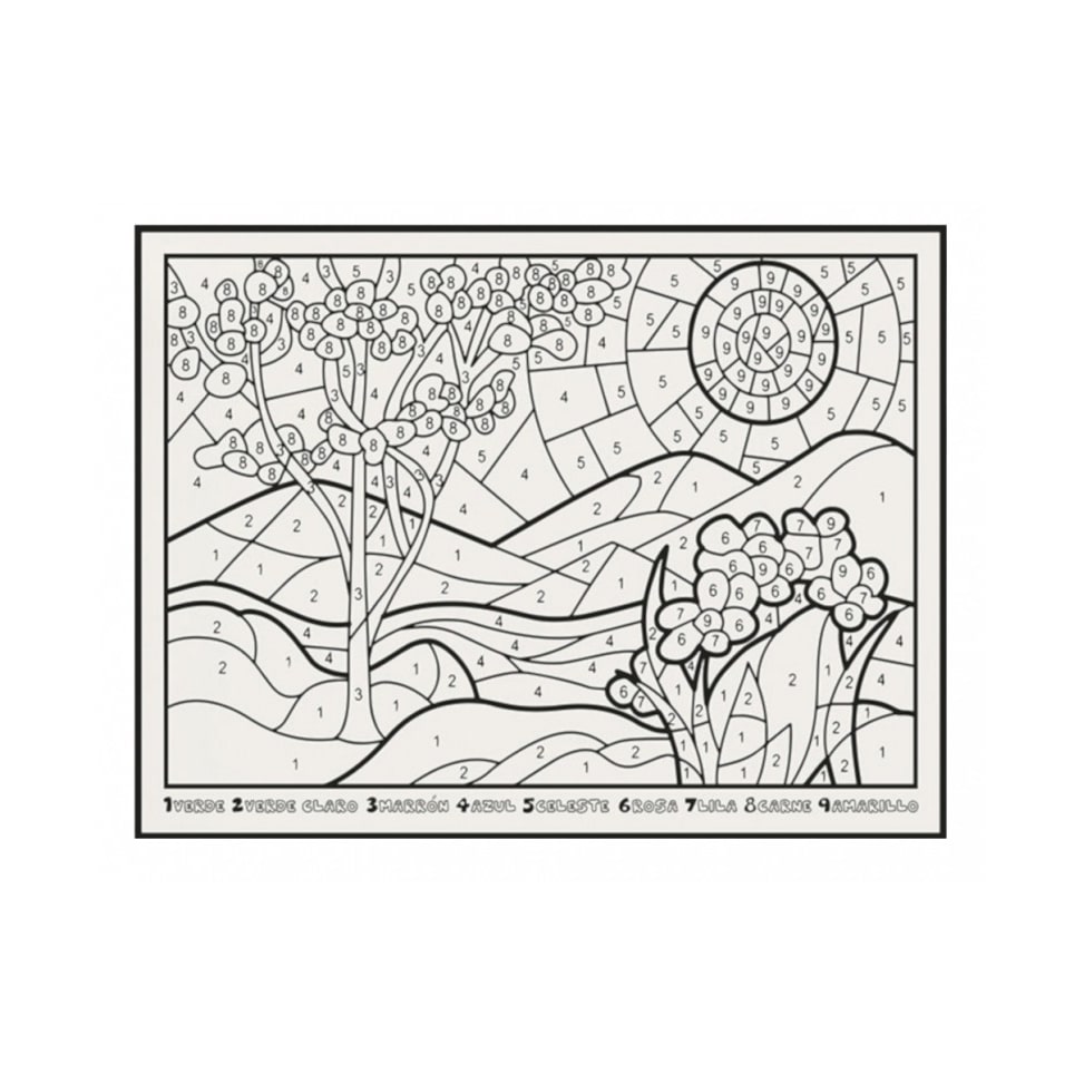 Verpakking van 500 individuele placemats gedecoreerd papier landschap 28x40,5 offsetdruk 80gr