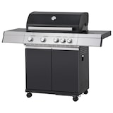 thumbnail of Tarrington House Barbecue à gaz PAXTON, 4+1 brûleurs, surface de cuisson 71 x 41 cm, 4 roulettes, housse de protection, inox, noir mat