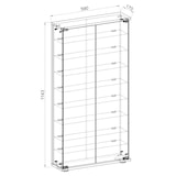 thumbnail of VCM Standvitrine Stelas Anthrazit H. 114 x B. 59 x T. 17 cm