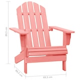 thumbnail of Adirondack-Gartenstuhl Massivholz Tanne| vidaXL : Farbe - Rosa