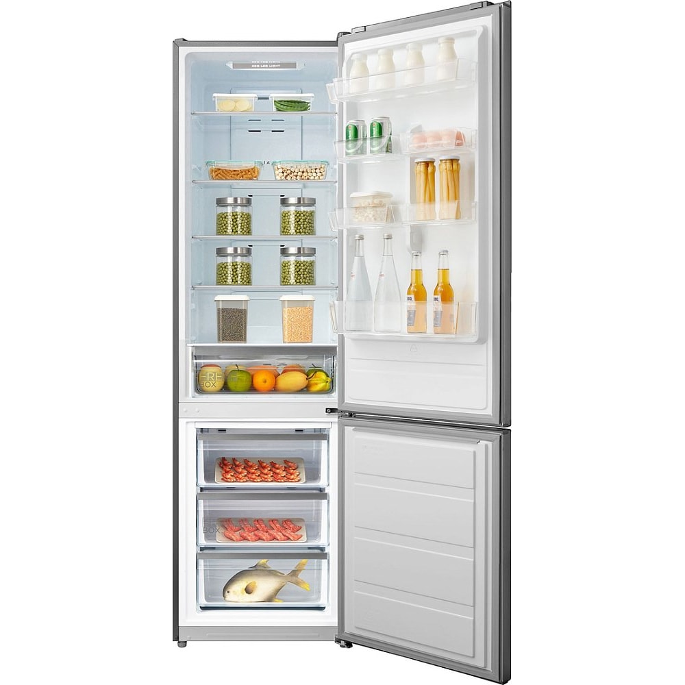 Midea MDRB489FGE02OE Combi No Frost Libre instalación, 201 cm, Color Inox Clasificacion E