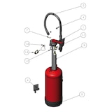 thumbnail of Desautel extincteur NF 6KG POUDRE ABC P6P