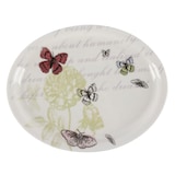 thumbnail of BERGNER - Set aus 12 ovalen Serviertellern 30,5x24 cm aus Steinzeug - Butterfly