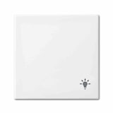 thumbnail of BUSCH-BALANCE SI Wippe einteilig, Schalter/Taster, alpinweiß, glänzend, Symbol Licht