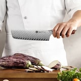 thumbnail of XinZuo - Damascus nakiri mes 18cm - X03 Xing Series - Mauro Uliassi (3-sterren Michelin chef)