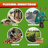 thumbnail of Monzana Schubkarre 100 Liter Bauschubkarre bis 250kg Gartenschubkarre