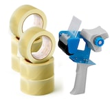 thumbnail of Dispensador Cinta Adhesiva 14 x 25 cm, Precintadora Embalaje, Pistola ideal para rollos cinta grandes 48cmsX60mts. SIDI (1ud, 6 Precintos)