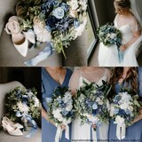 thumbnail of Satinrosen 2cm 20 Stück Stoffblumen zum Basteln Dekorieren Hochzeit Geschenkverpackung Blütendeko Tischdeko Handarbeit Stoffrosen Deko Hellblau