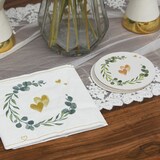 thumbnail of Bierdeckel Eukalyptus Herz, Ø 10,7 cm, 100 Stück