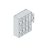 thumbnail of C+P Doppelstock-Spind Classic PLUS, 4 Abteile, 1530x1200x500mm, 7035/5023