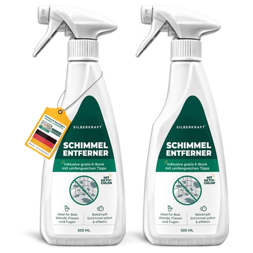 Schimmelentferner mit E-Book - Gegen Schimmel & Stockflecken: 2 x 500 ml
