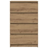 thumbnail of vidaXL Dressoir 60x35x98,5 cm bewerkt hout artisanaal eikenkleur