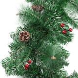 thumbnail of tectake Coroa de natal verde com pinhas de abeto 2,7m  Vermelho/Verde