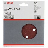 thumbnail of Schleifblatt C430, 150 mm, 80, 6 Löcher, Klett, 5er-Pack