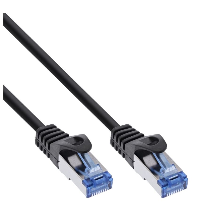 Helos Outdoor Patchkabel S/FTP Cat 6a schwarz 1,0m