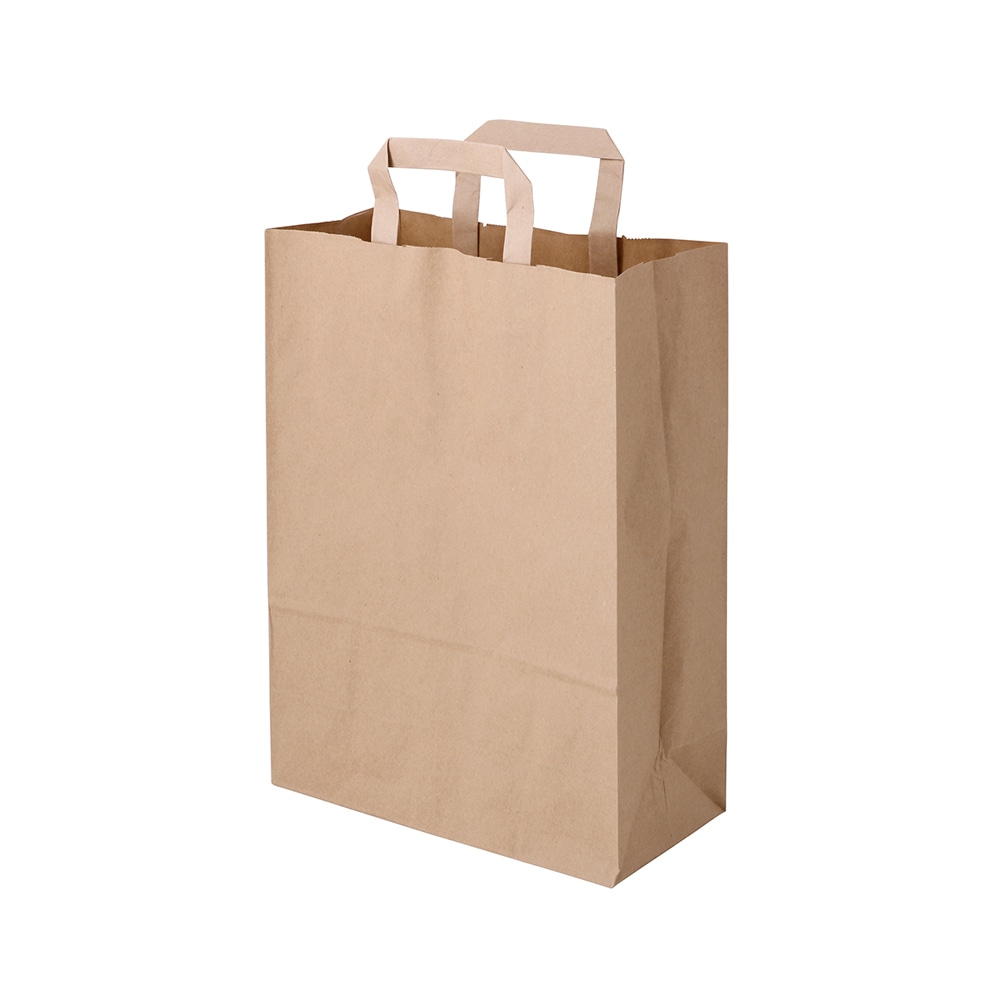 greenbox - Sacos de papel para reciclagem L, 26 x 12 x 35 cm, marrom, 250 Pçs.