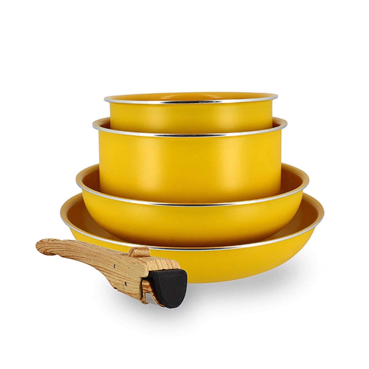 Menastyl - Set de 5 pièces cuisson en aluminium recyclé safran