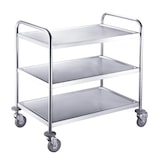 thumbnail of Carro de servicio 3 bandejas, acero inoxidable, plata, 86 x 54 x 93 cm (An x Pr x Al) EASYLINE 10273 Vaiotec